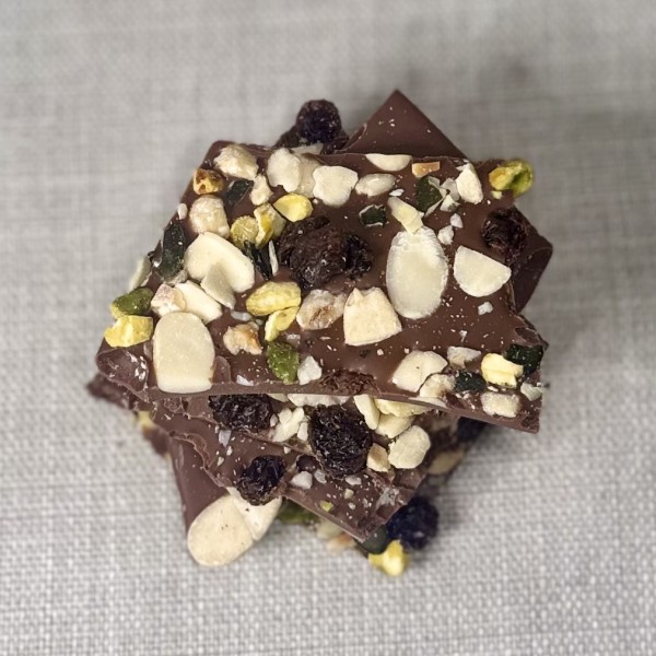 Bruchschokolade Vollmilch Traube Nuss